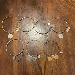 Alex and Ani Gold and Silver Charm Bracelets